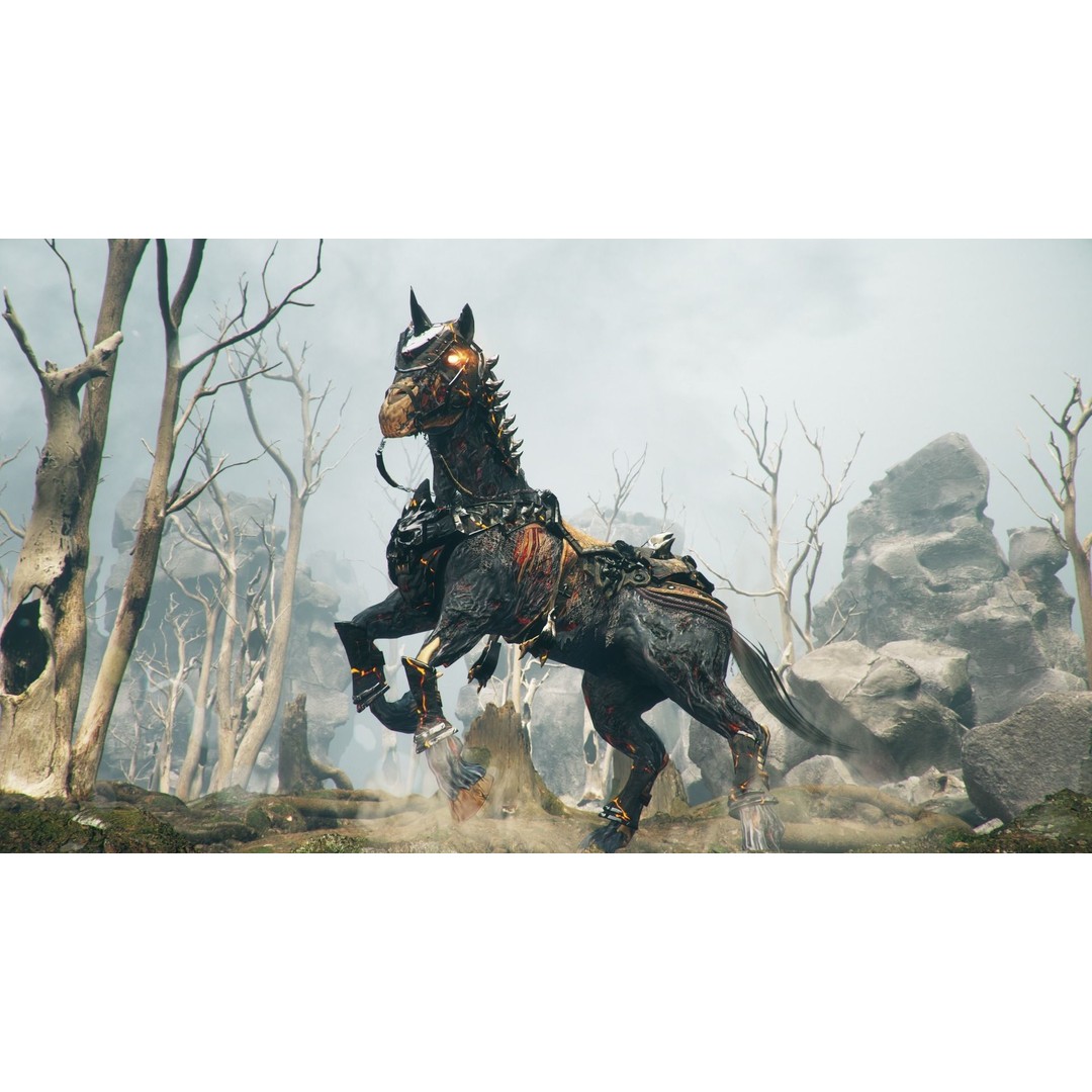 Undead Horse 3D Model – Low Poly Fantasy Character, FBX, Rigged - View 3