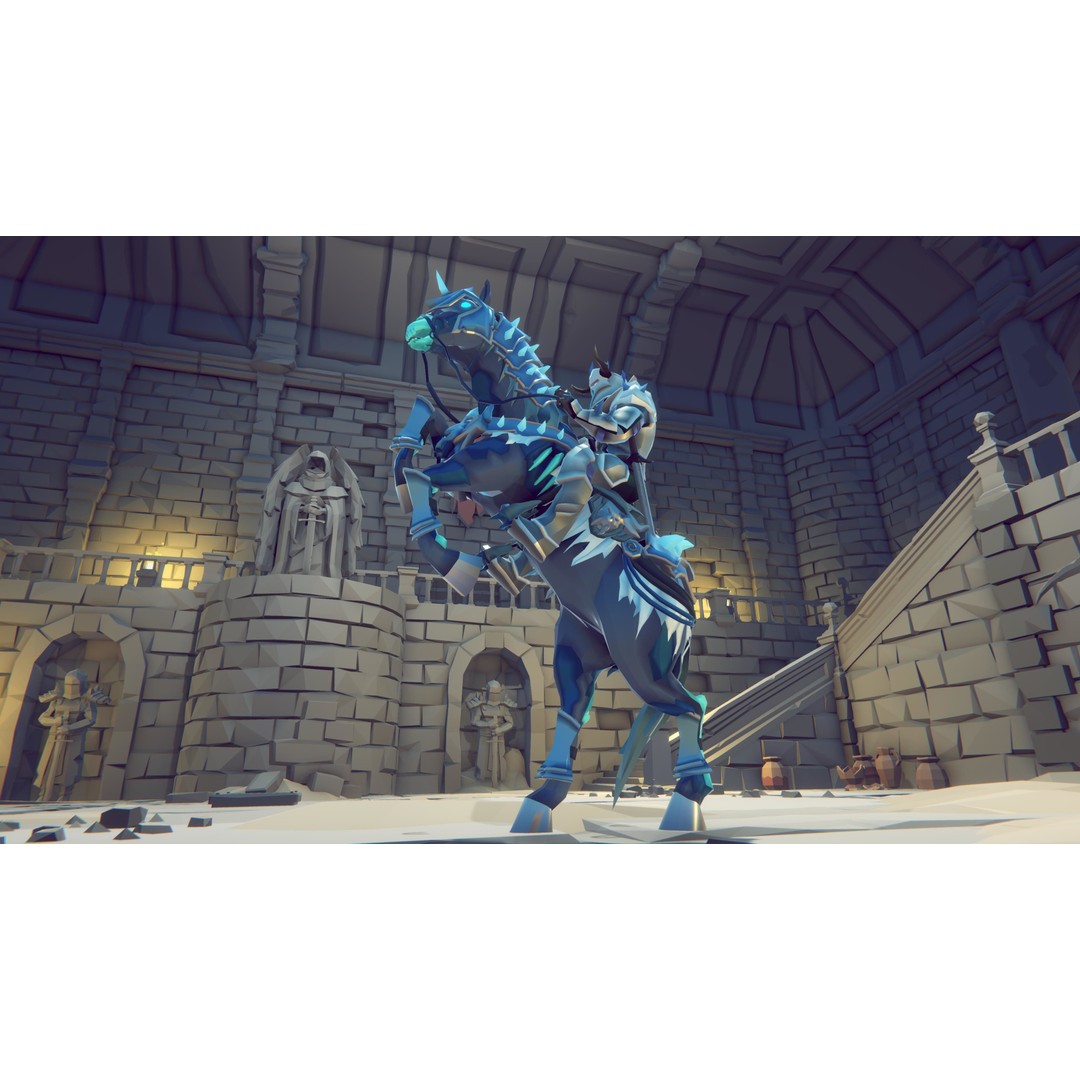 Undead Horse 3D Model – Low Poly Fantasy Character, FBX, Rigged - View 8