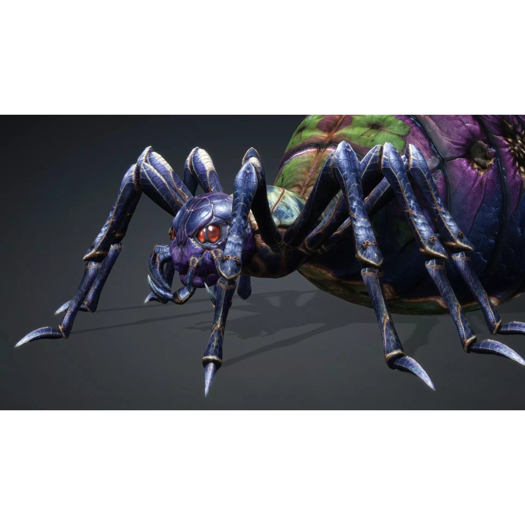 Spider-C3 3D Model – Low Poly Rigged Insect with PBR Textures - View 12