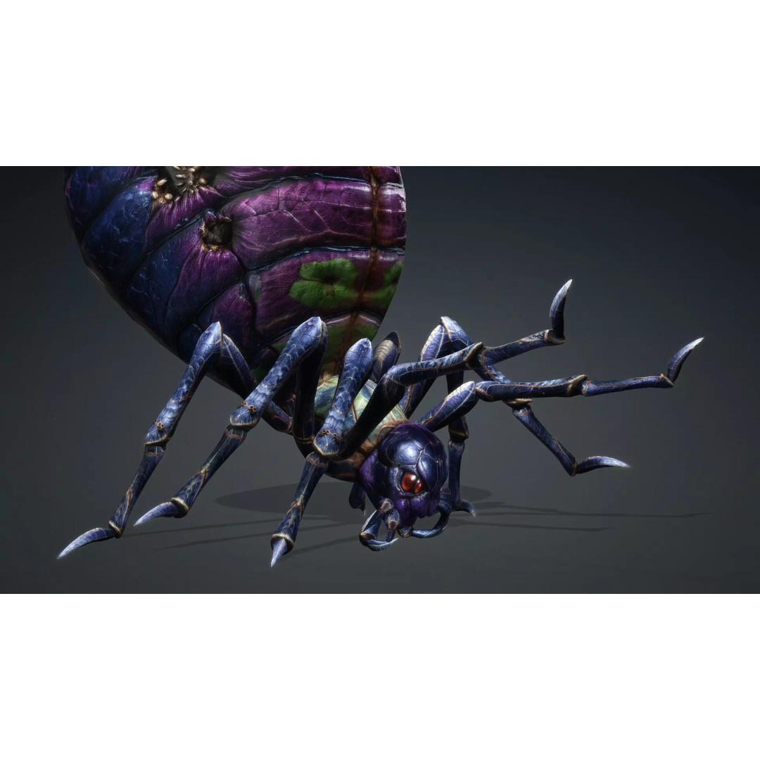 Spider-C3 3D Model – Low Poly Rigged Insect with PBR Textures - View 16