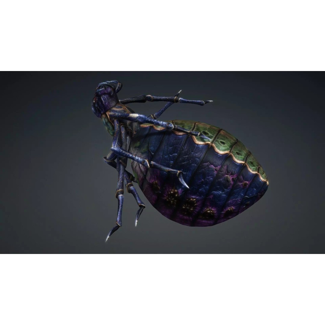 Spider-C3 3D Model – Low Poly Rigged Insect with PBR Textures - View 5