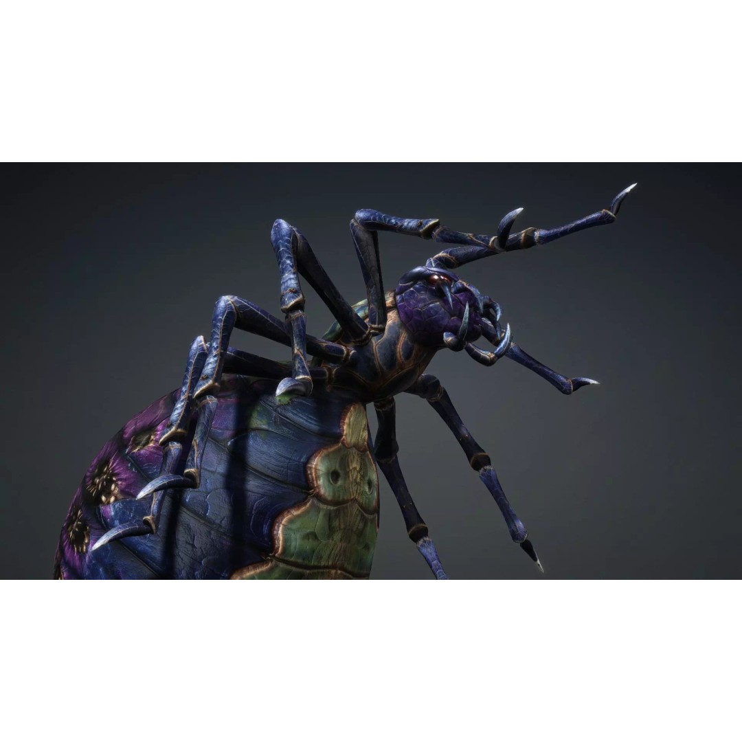 Spider-C3 3D Model – Low Poly Rigged Insect with PBR Textures - View 8