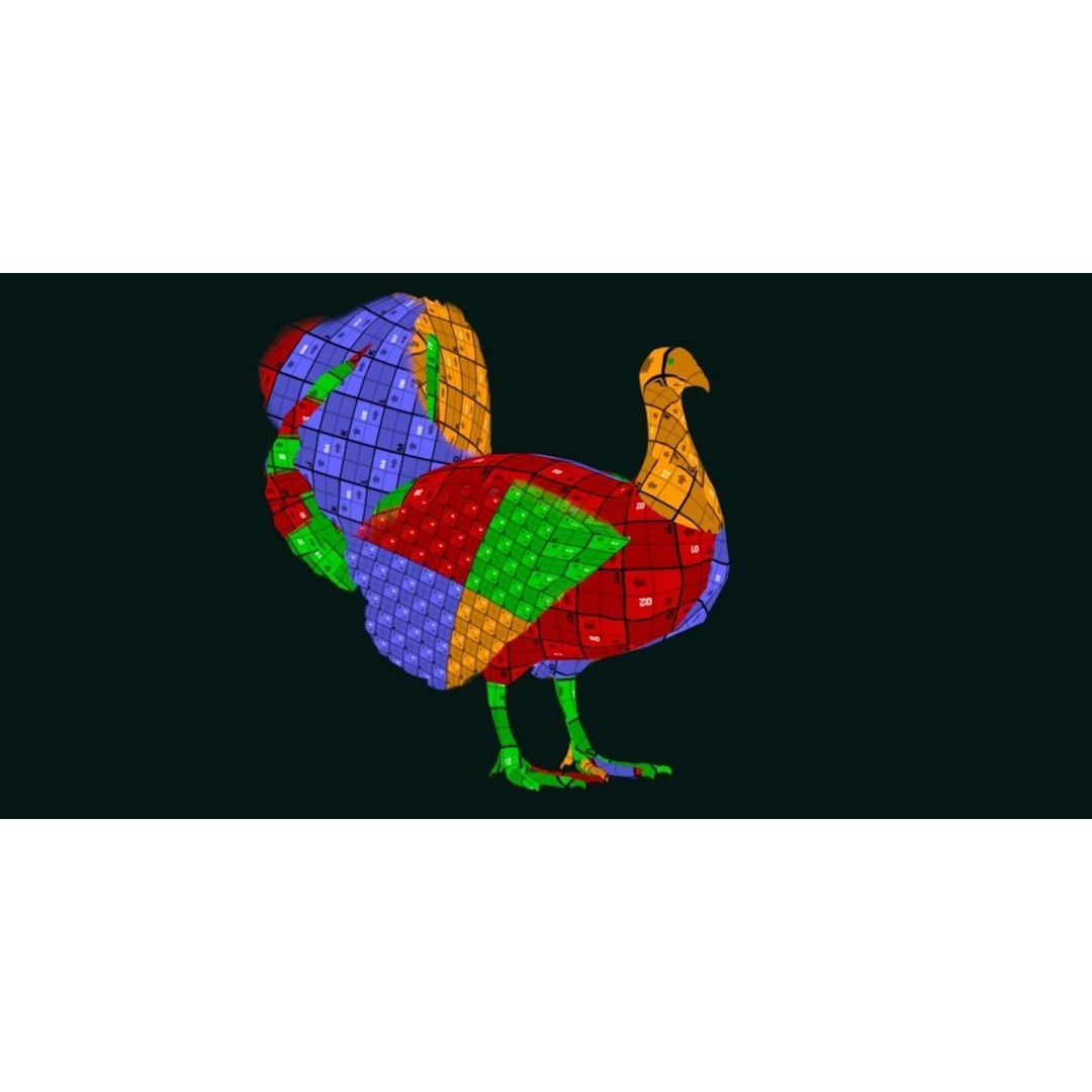 Australian Brush Turkey 3D Model – Low Poly Game Asset, FBX & PBR Textures - View 12