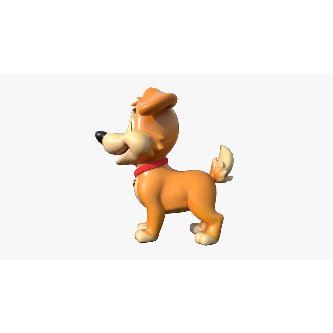 Cartoon Dog 3D Model – Low Poly Game Ready Character, FBX - View 5
