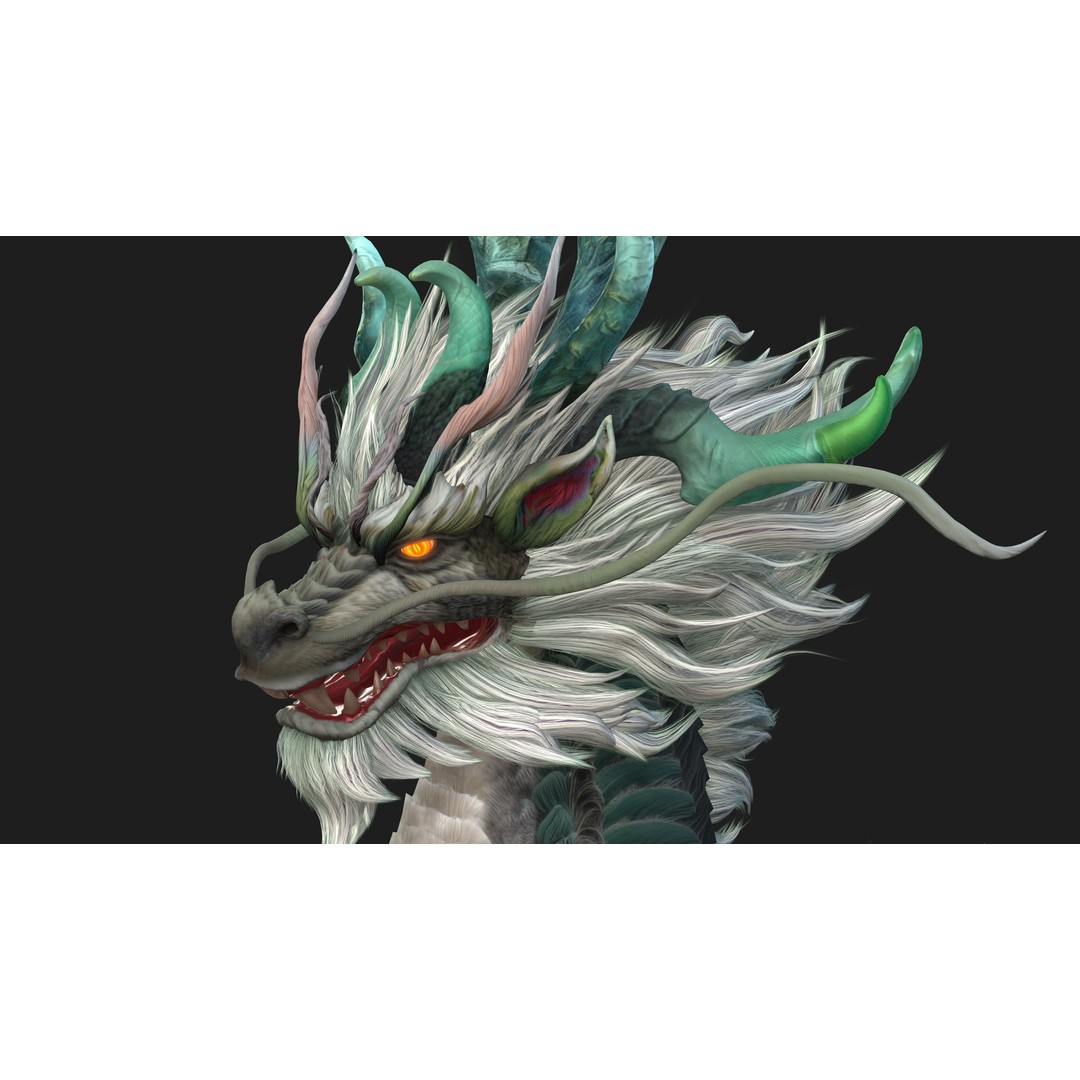 Qilin-C5 3D Model – Rigged Animated Character with PBR Textures - View 19