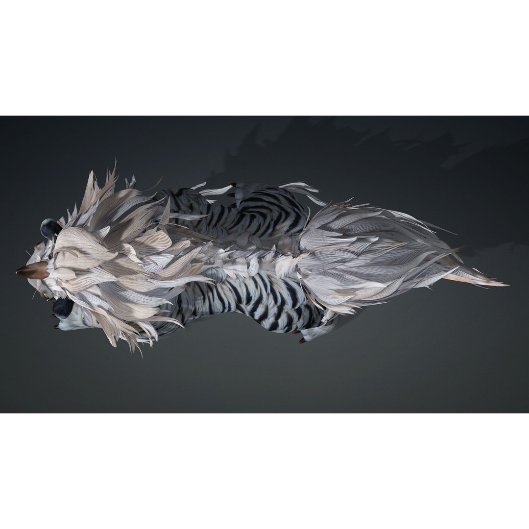 Qilin 3D Model – Rigged Animal Animation with PBR Textures, FBX - View 14