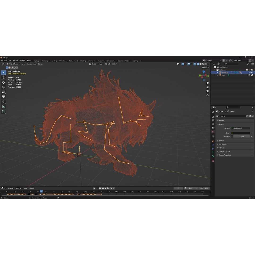 Qilin 3D Model – Rigged Animal Animation with PBR Textures, FBX - View 21
