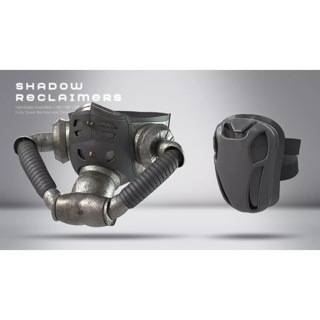 Shadow Reclaimers Tactical Outfit Set 3D Model – Game-Ready PBR Textures - View 12