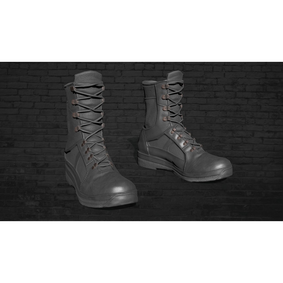 Military Game Ready Uniform 3D Model – Low Poly PBR Asset, FBX, OBJ - View 7