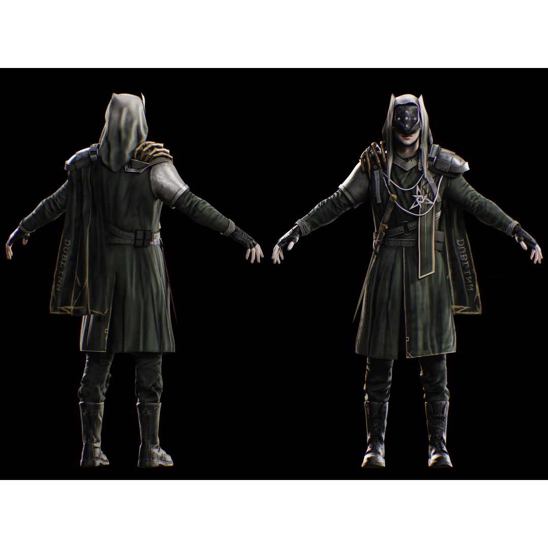 Dublinn Soldier 3D Model – Low Poly Rigged Character, FBX - View 11