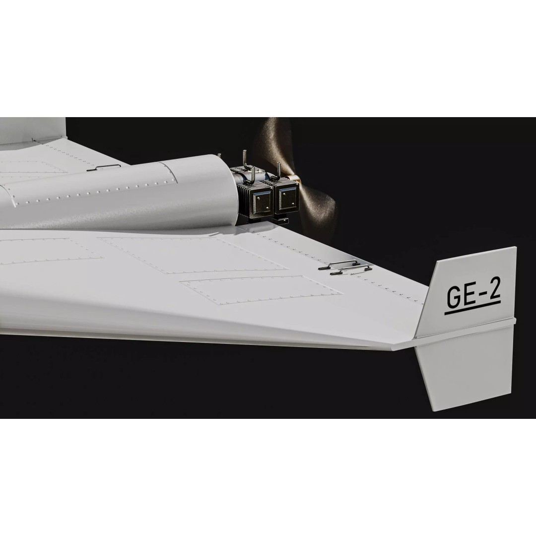 Geran-2 Iran Shahed-136 Drone 3D Model – Low Poly PBR Game Asset, FBX - View 10