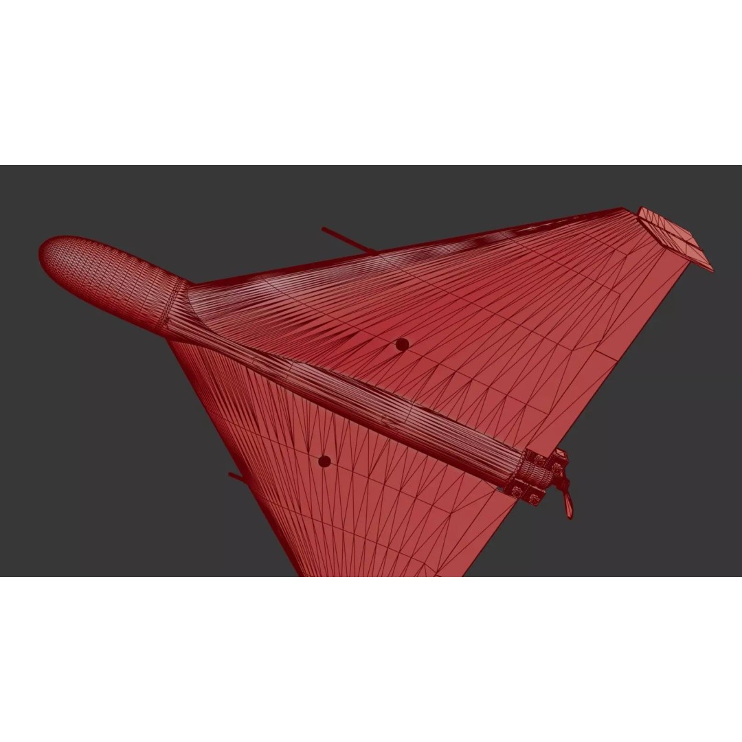 Geran-2 Iran Shahed-136 Drone 3D Model – Low Poly PBR Game Asset, FBX - View 18