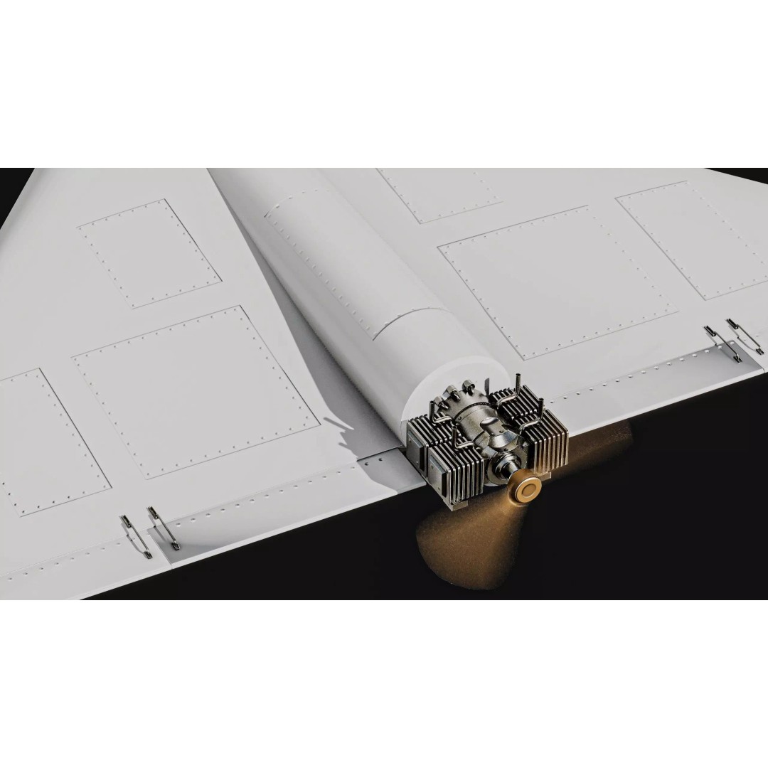 Geran-2 Iran Shahed-136 Drone 3D Model – Low Poly PBR Game Asset, FBX - View 4