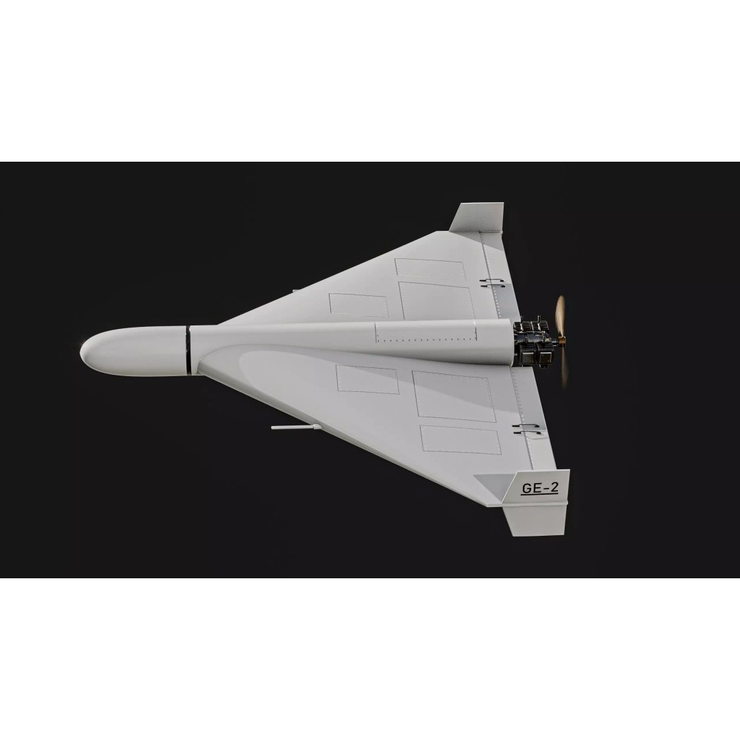 Geran-2 Iran Shahed-136 Drone 3D Model – Low Poly PBR Game Asset, FBX - View 5