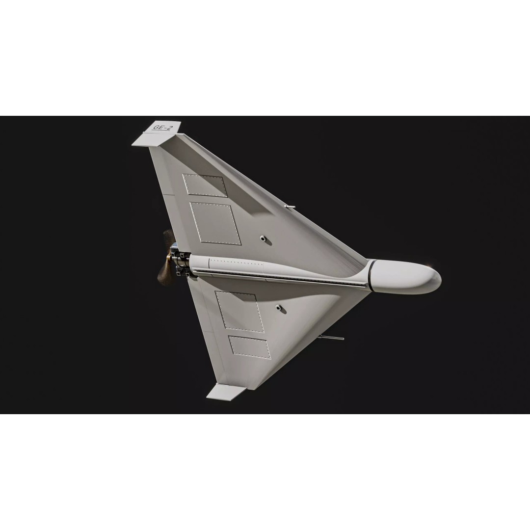 Geran-2 Iran Shahed-136 Drone 3D Model – Low Poly PBR Game Asset, FBX - View 6