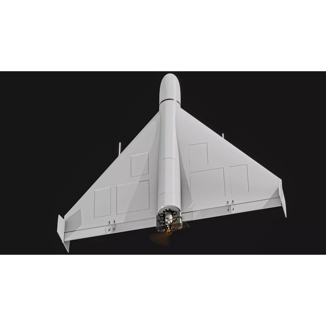 Geran-2 Iran Shahed-136 Drone 3D Model – Low Poly PBR Game Asset, FBX - View 7
