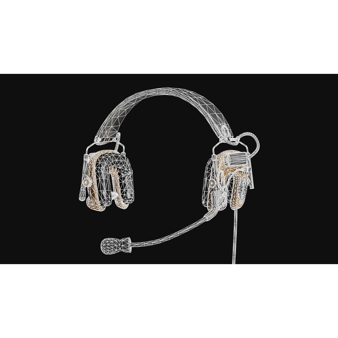 3M PELTOR COMTAC IV Headset 3D Model – Low Poly Game Asset, FBX - View 10