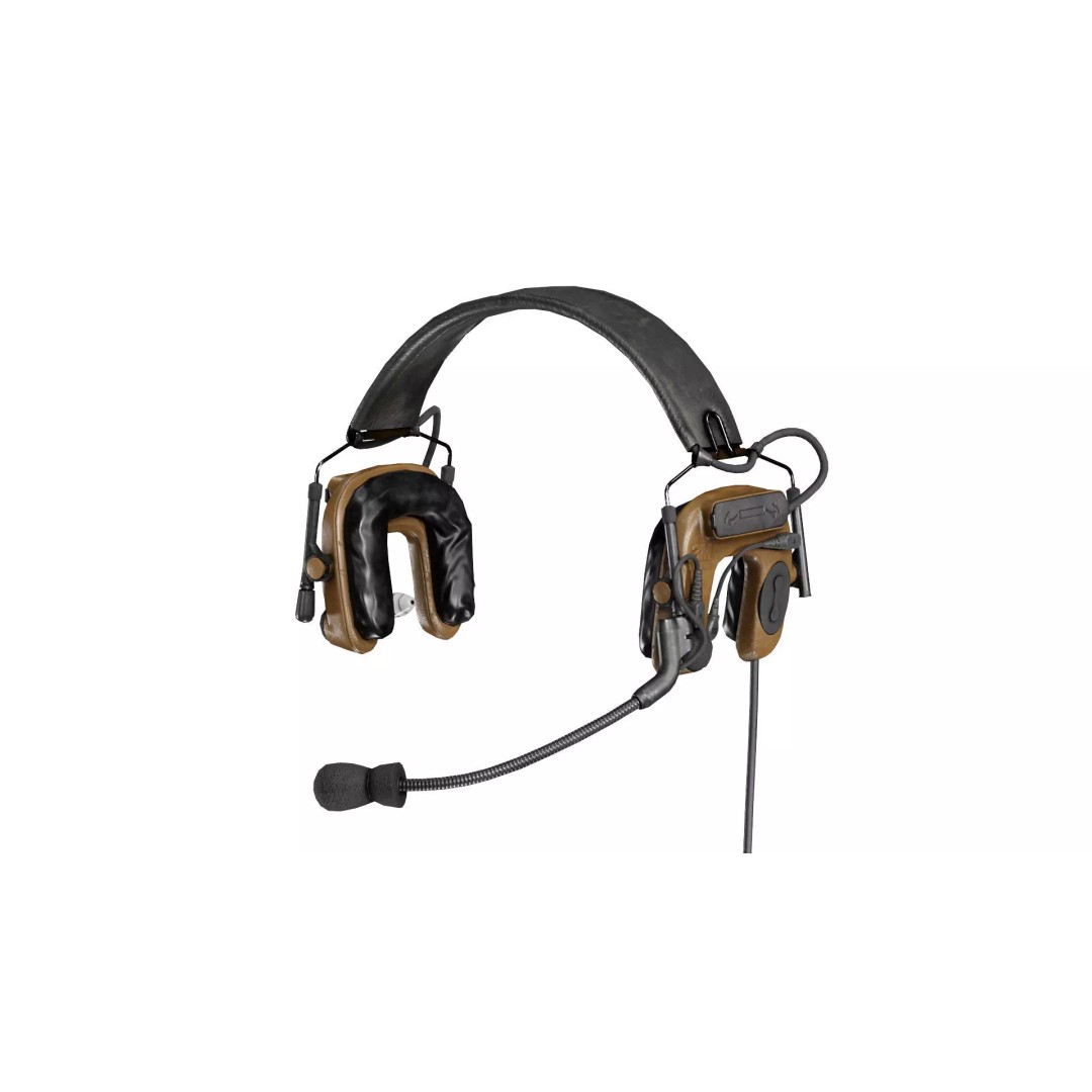 3M PELTOR COMTAC IV Headset 3D Model – Low Poly Game Asset, FBX - View 2