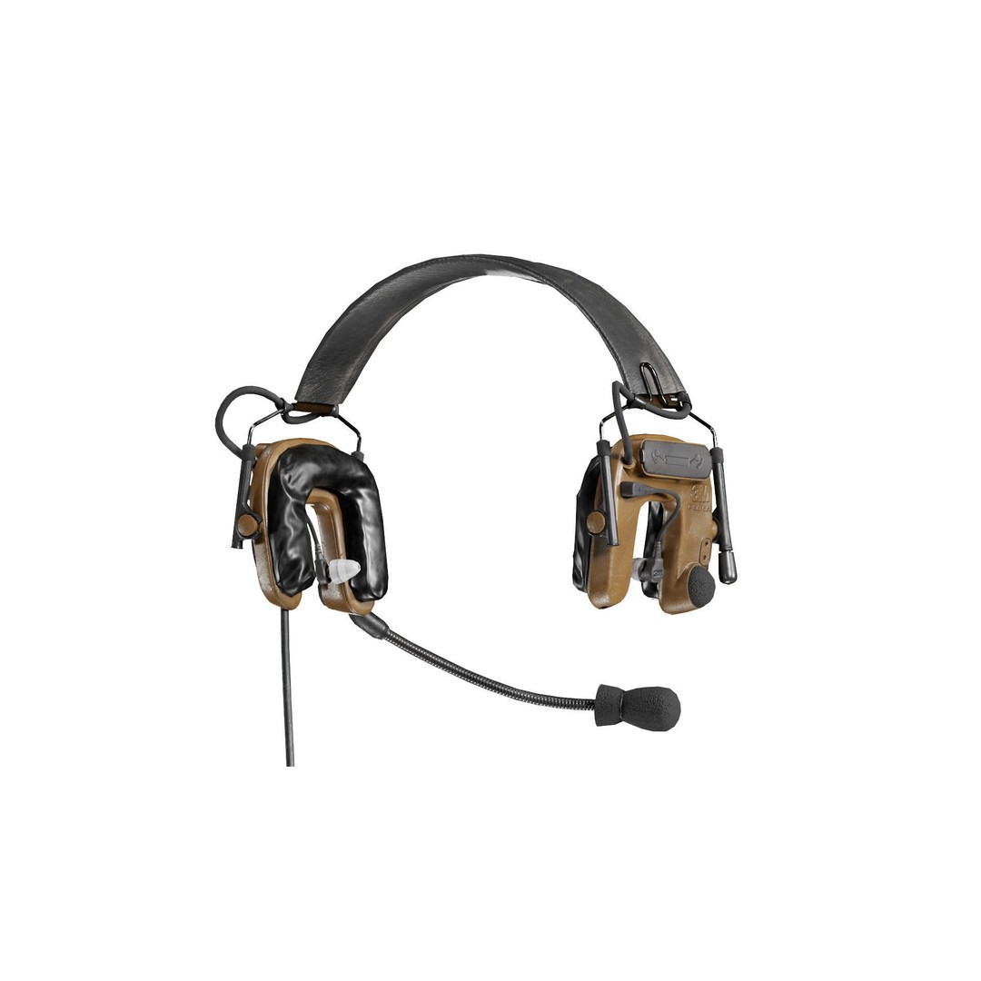 3M PELTOR COMTAC IV Headset 3D Model – Low Poly Game Asset, FBX - View 5