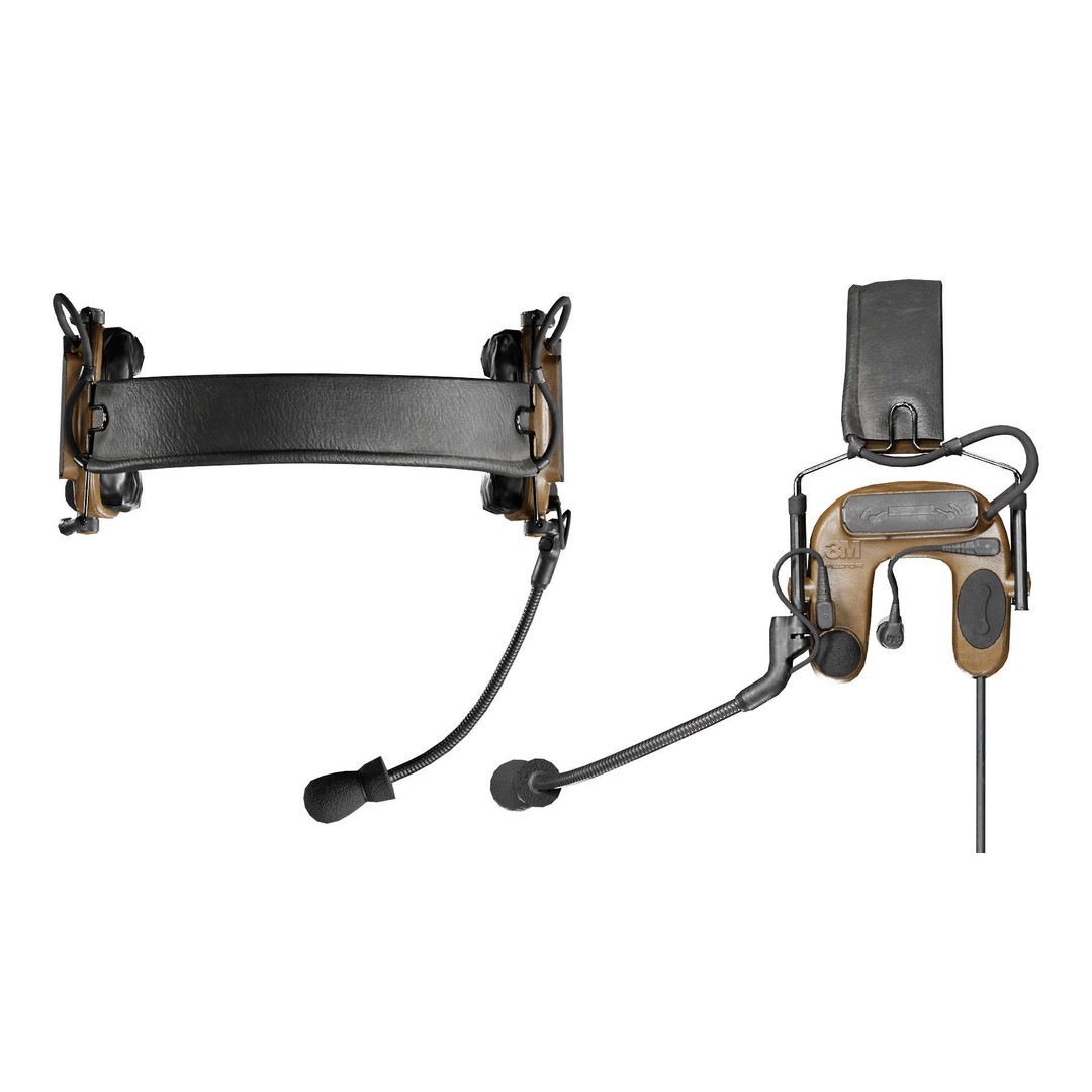 3M PELTOR COMTAC IV Headset 3D Model – Low Poly Game Asset, FBX - View 8