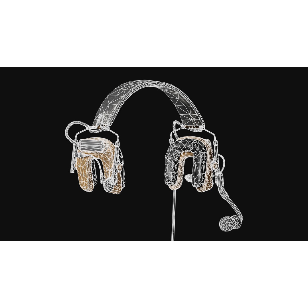 3M PELTOR COMTAC IV Headset 3D Model – Low Poly Game Asset, FBX - View 9