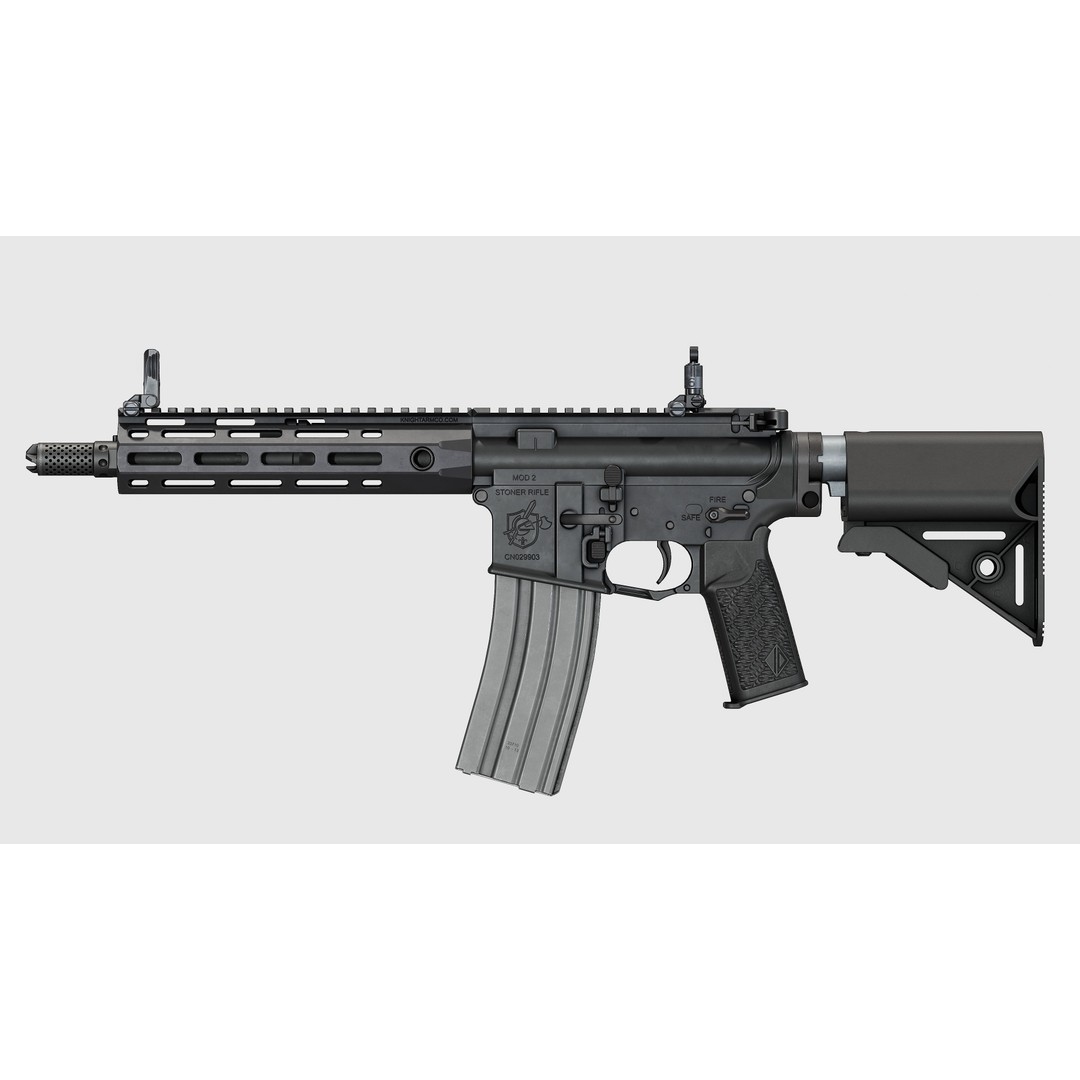 PDW Buttstock Kit 3D Model – Low Poly Replica Model, FBX - View 12
