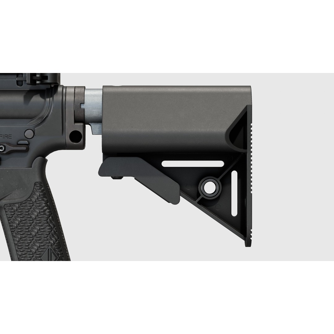 PDW Buttstock Kit 3D Model – Low Poly Replica Model, FBX - View 14