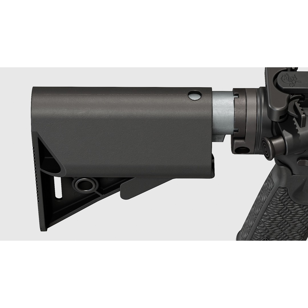 PDW Buttstock Kit 3D Model – Low Poly Replica Model, FBX - View 16