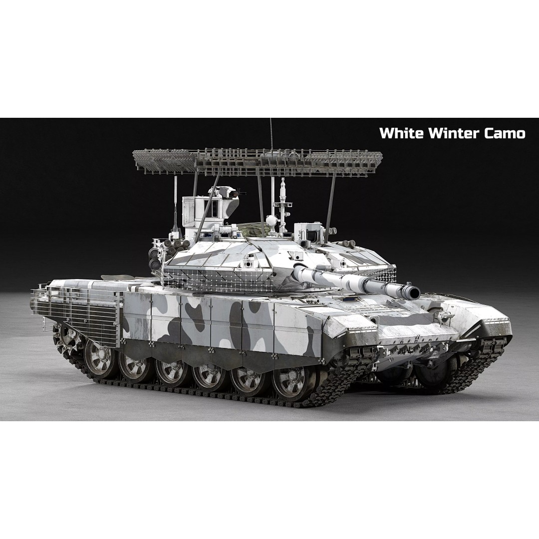 T-90M Proryv 3D Model – Low Poly Game Ready Tank with PBR Textures - View 11