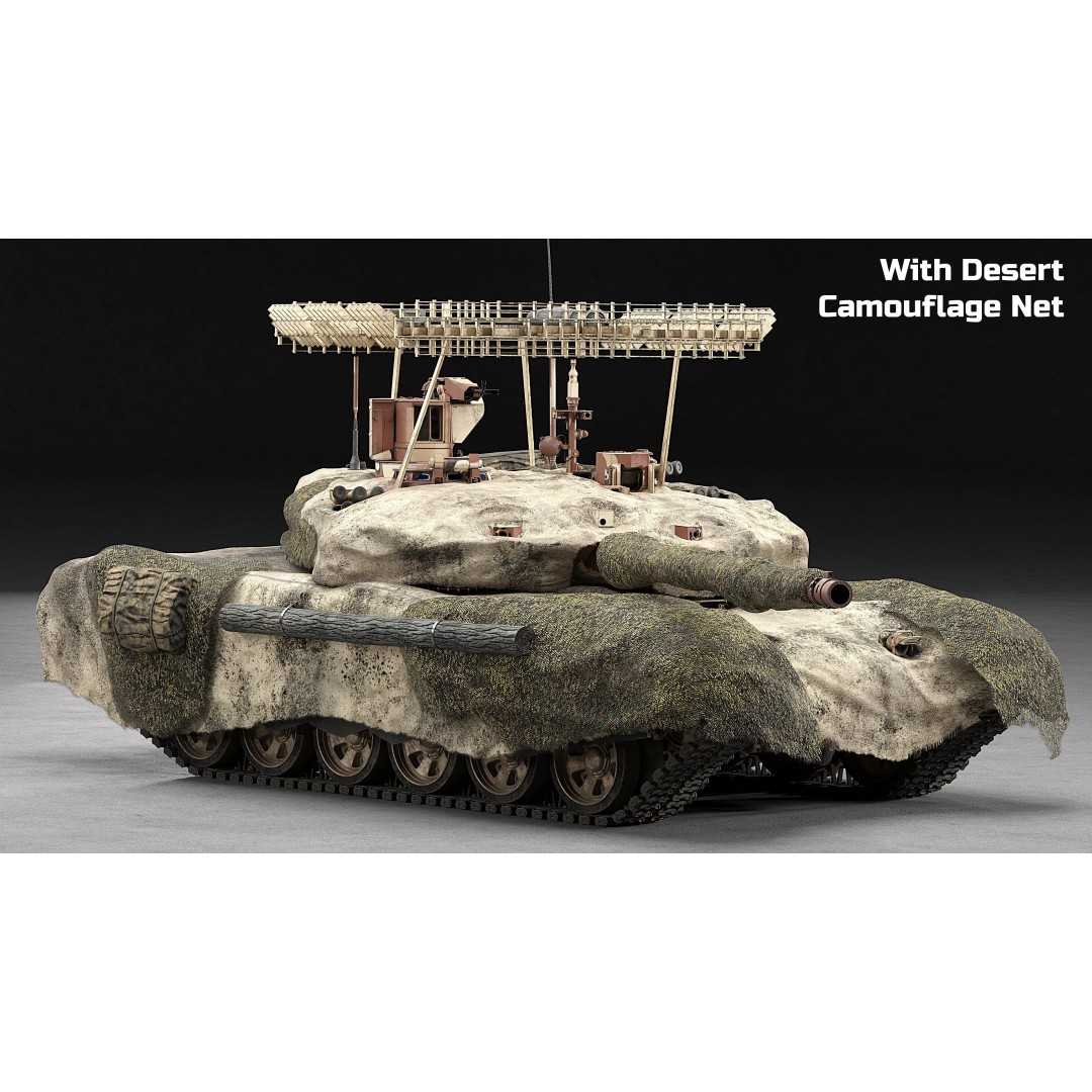 T-90M Proryv 3D Model – Low Poly Game Ready Tank with PBR Textures - View 14