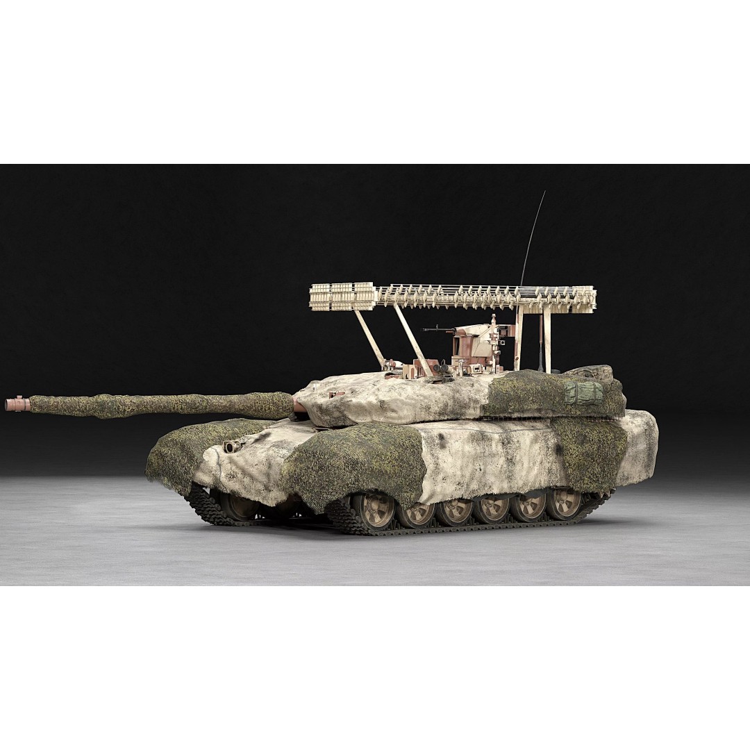T-90M Proryv 3D Model – Low Poly Game Ready Tank with PBR Textures - View 15
