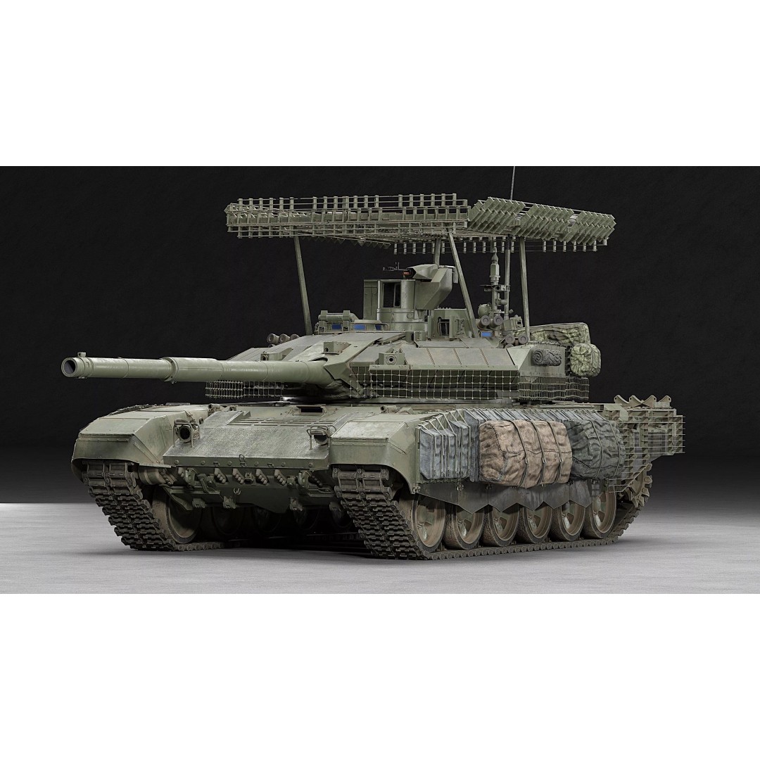 T-90M Proryv 3D Model – Low Poly Game Ready Tank with PBR Textures - View 17