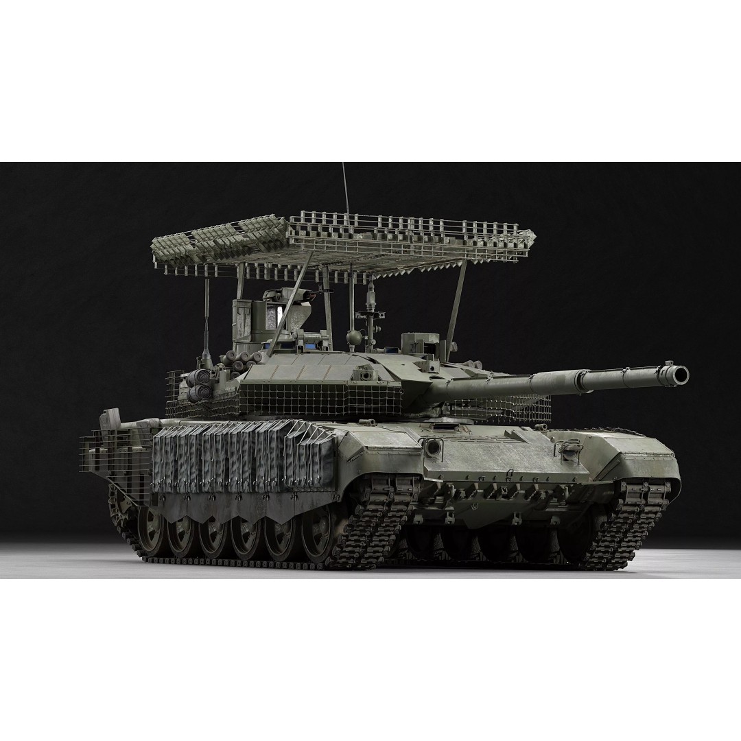 T-90M Proryv 3D Model – Low Poly Game Ready Tank with PBR Textures - View 18