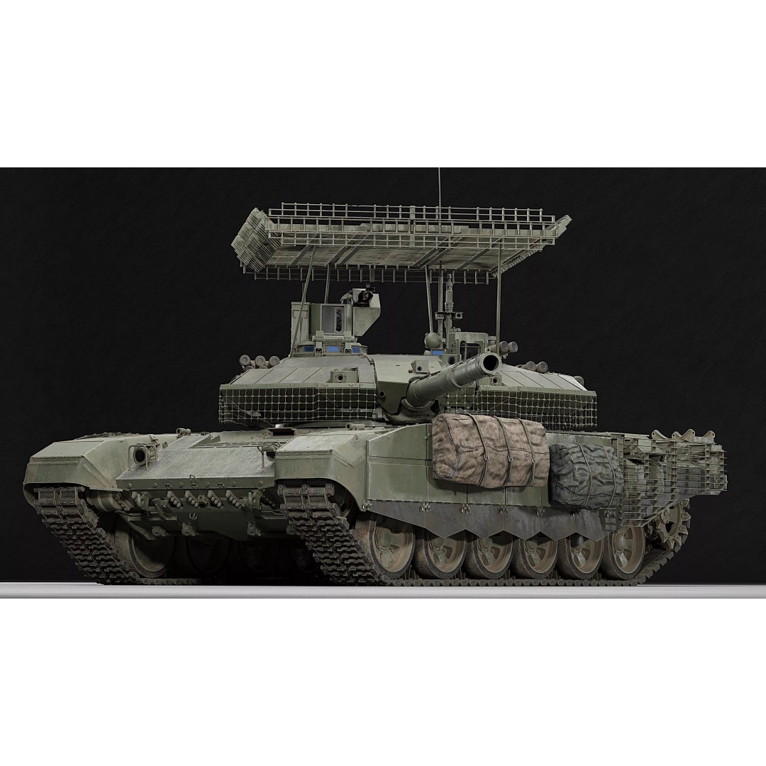 T-90M Proryv 3D Model – Low Poly Game Ready Tank with PBR Textures - View 2