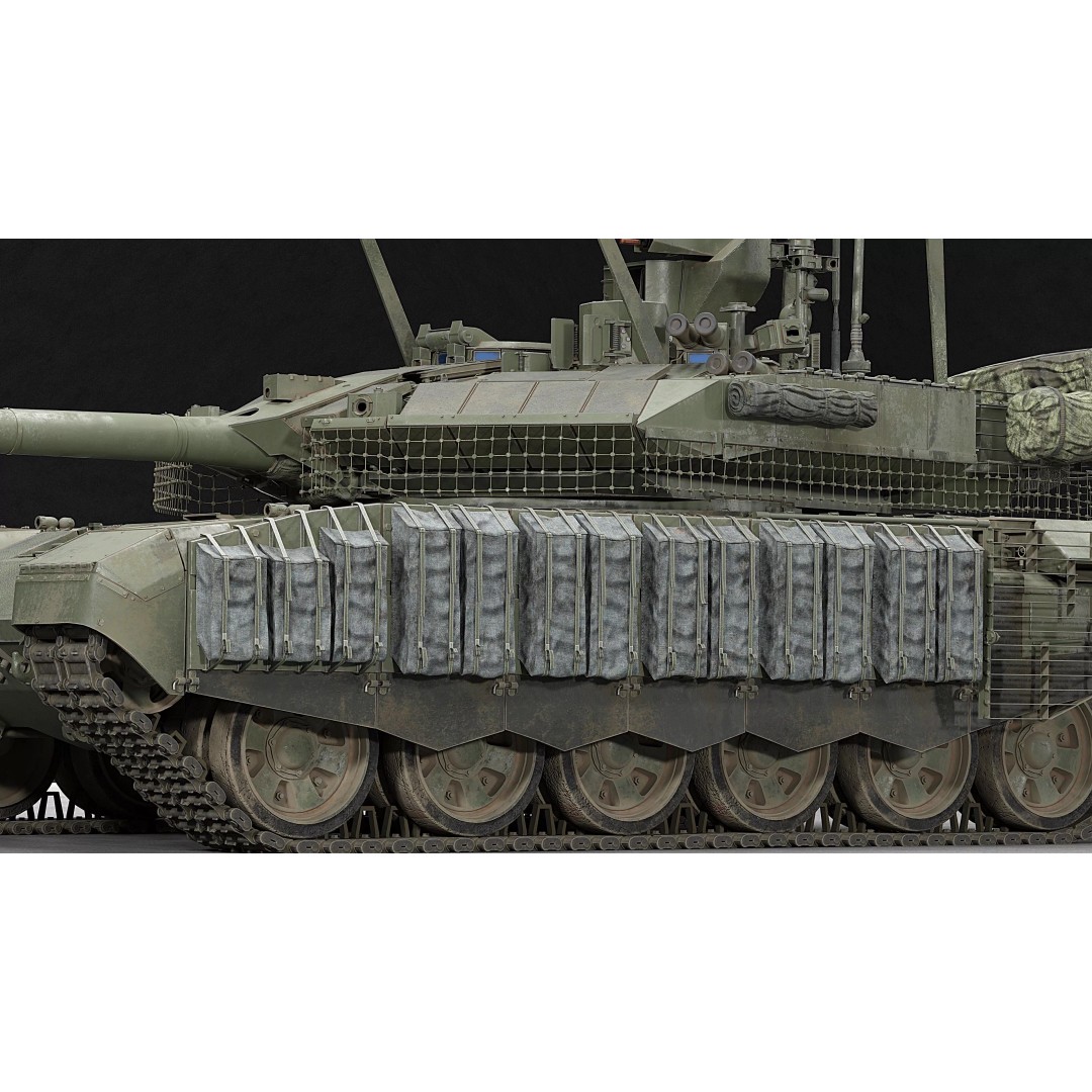 T-90M Proryv 3D Model – Low Poly Game Ready Tank with PBR Textures - View 21
