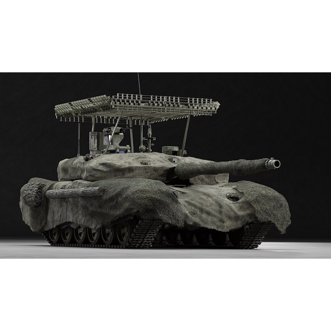 T-90M Proryv 3D Model – Low Poly Game Ready Tank with PBR Textures - View 22