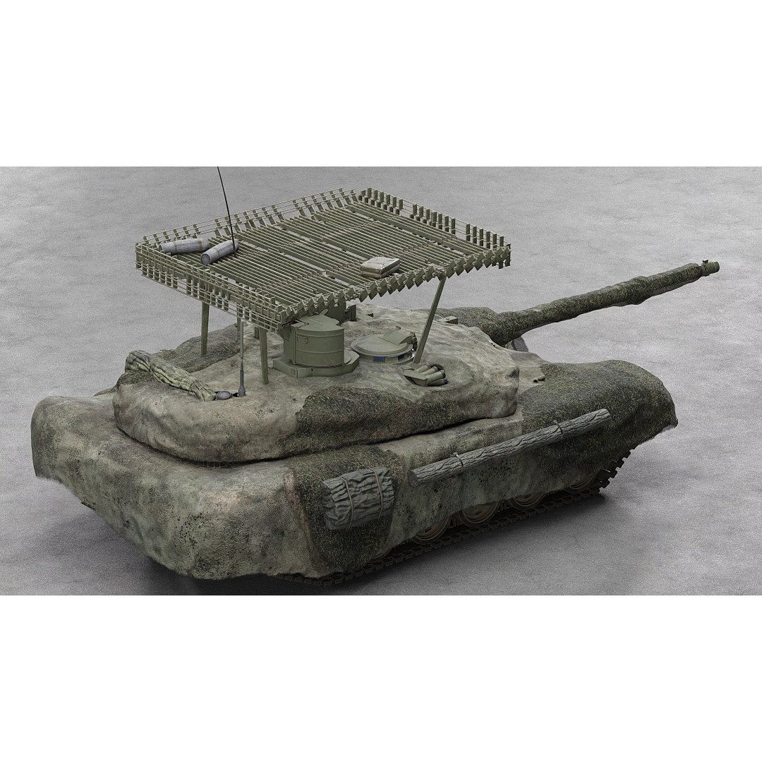 T-90M Proryv 3D Model – Low Poly Game Ready Tank with PBR Textures - View 24