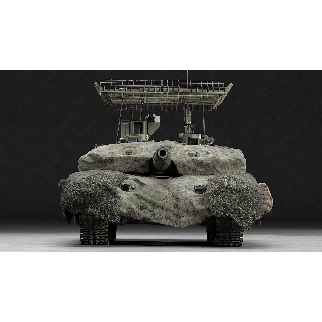 T-90M Proryv 3D Model – Low Poly Game Ready Tank with PBR Textures - View 25