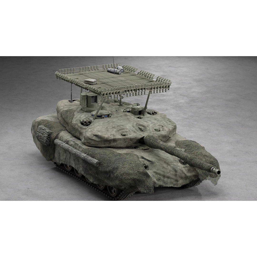 T-90M Proryv 3D Model – Low Poly Game Ready Tank with PBR Textures - View 26