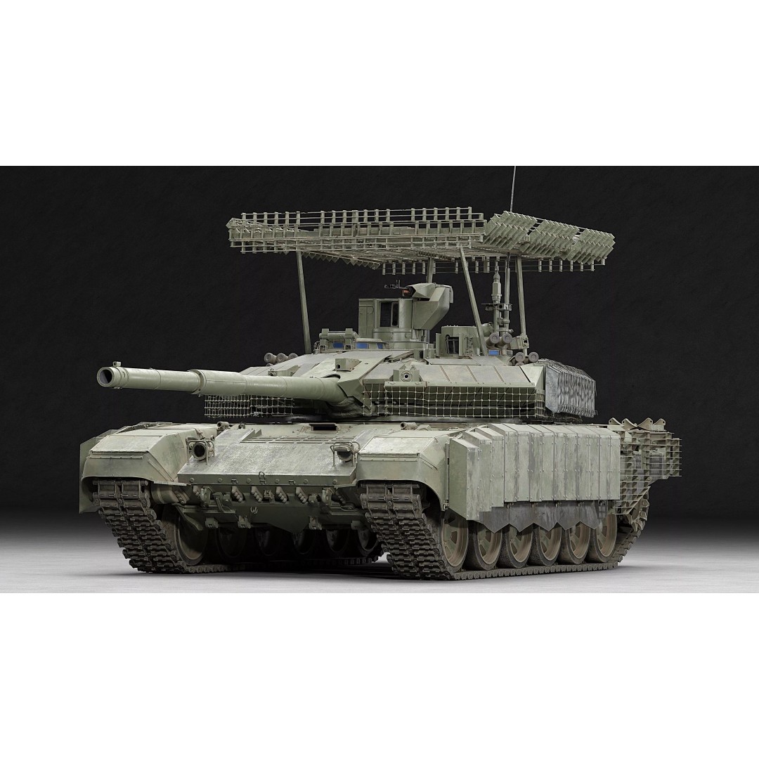 T-90M Proryv 3D Model – Low Poly Game Ready Tank with PBR Textures - View 3