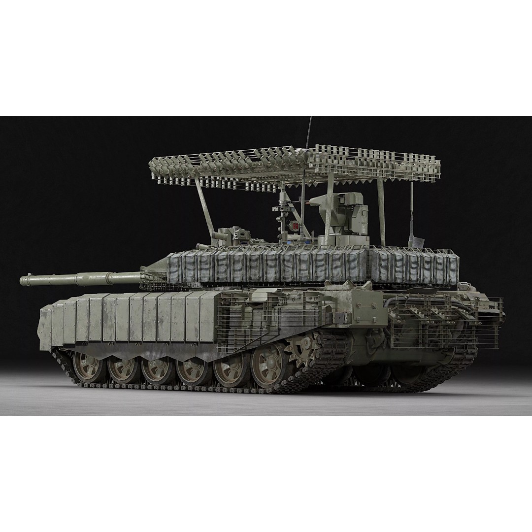 T-90M Proryv 3D Model – Low Poly Game Ready Tank with PBR Textures - View 30