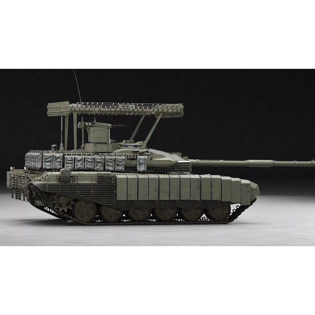 T-90M Proryv 3D Model – Low Poly Game Ready Tank with PBR Textures - View 32