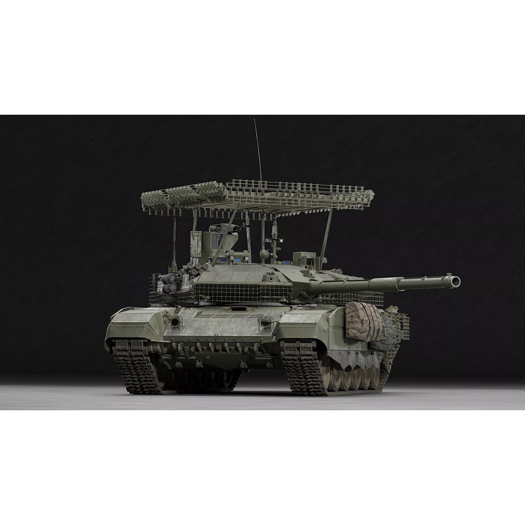 T-90M Proryv 3D Model – Low Poly Game Ready Tank with PBR Textures - View 35