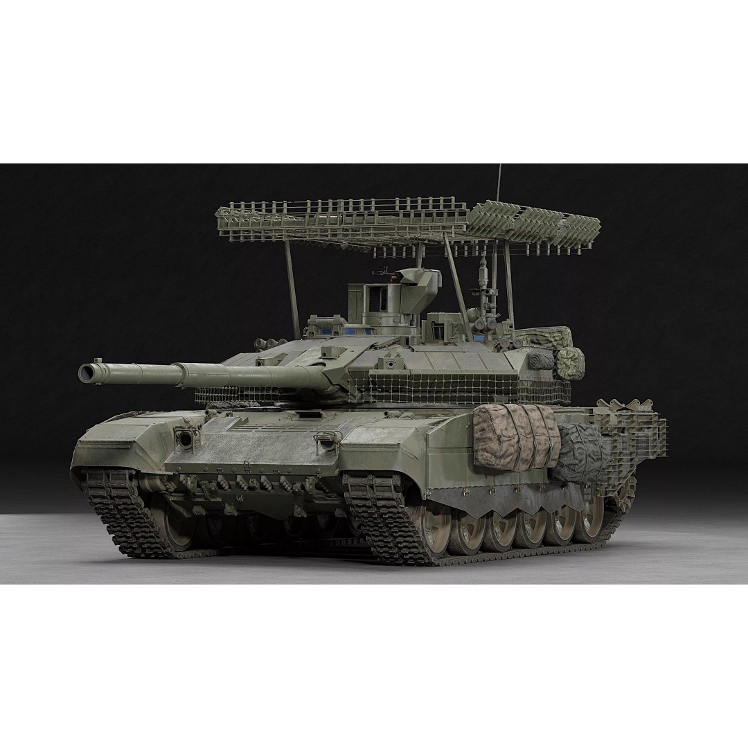 T-90M Proryv 3D Model – Low Poly Game Ready Tank with PBR Textures - View 37