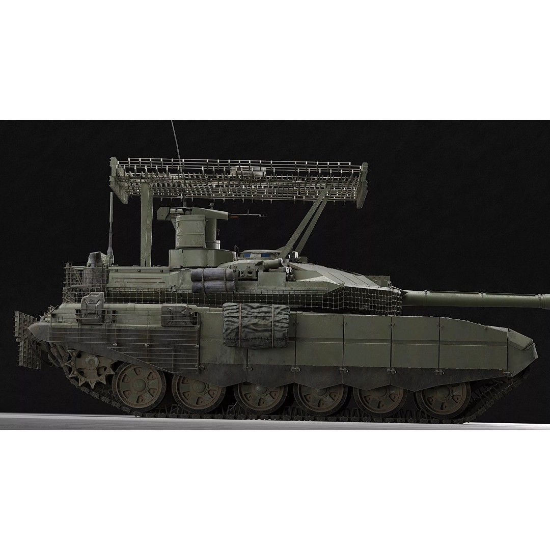 T-90M Proryv 3D Model – Low Poly Game Ready Tank with PBR Textures - View 38