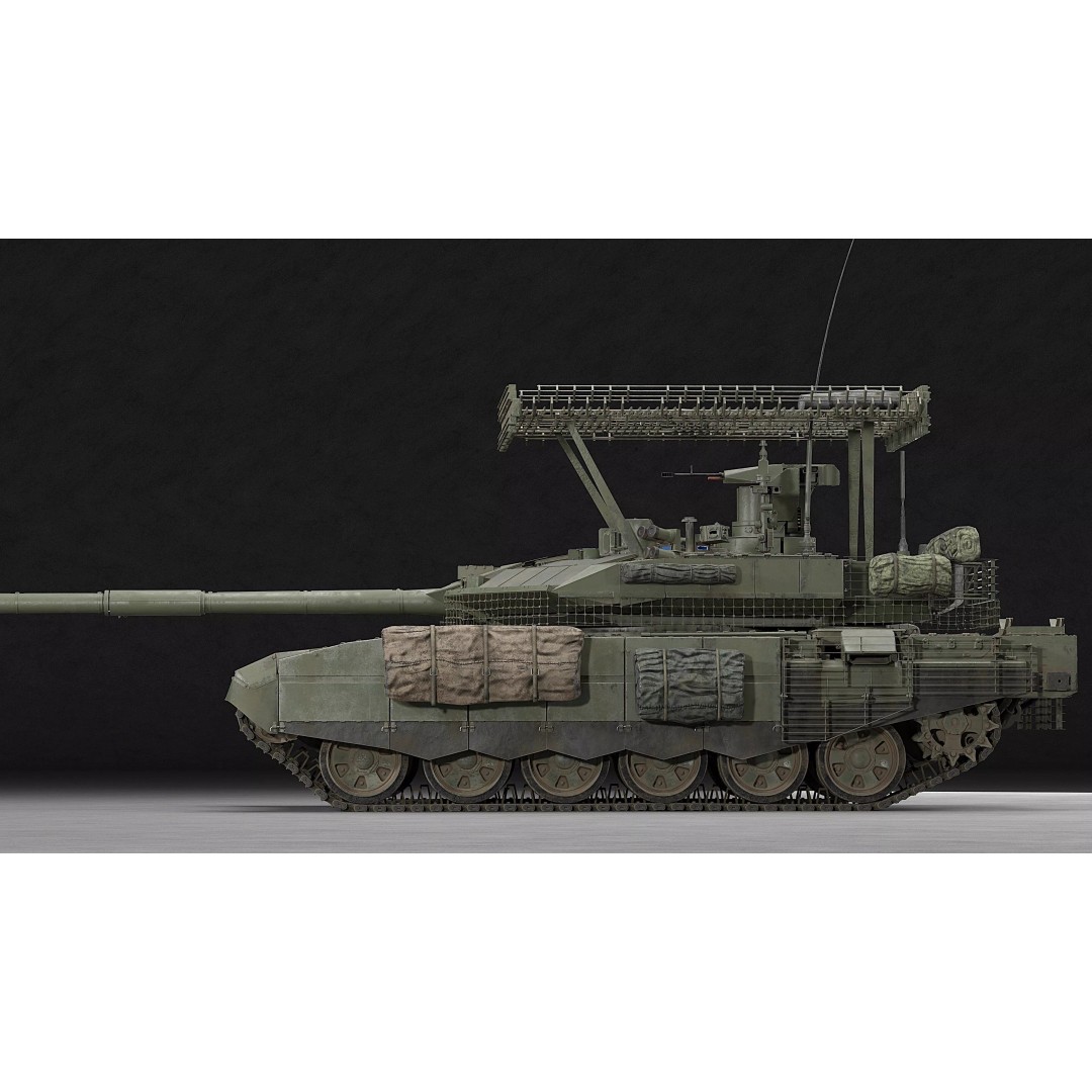 T-90M Proryv 3D Model – Low Poly Game Ready Tank with PBR Textures - View 39