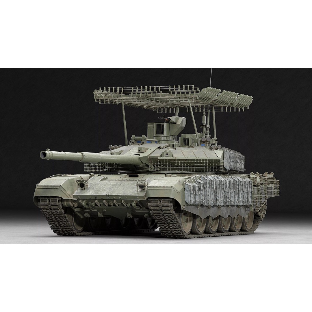 T-90M Proryv 3D Model – Low Poly Game Ready Tank with PBR Textures - View 4