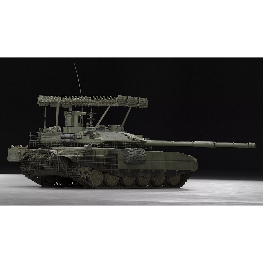 T-90M Proryv 3D Model – Low Poly Game Ready Tank with PBR Textures - View 41