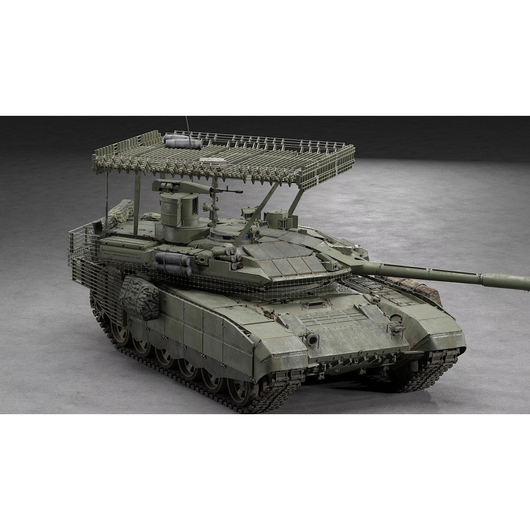T-90M Proryv 3D Model – Low Poly Game Ready Tank with PBR Textures - View 42
