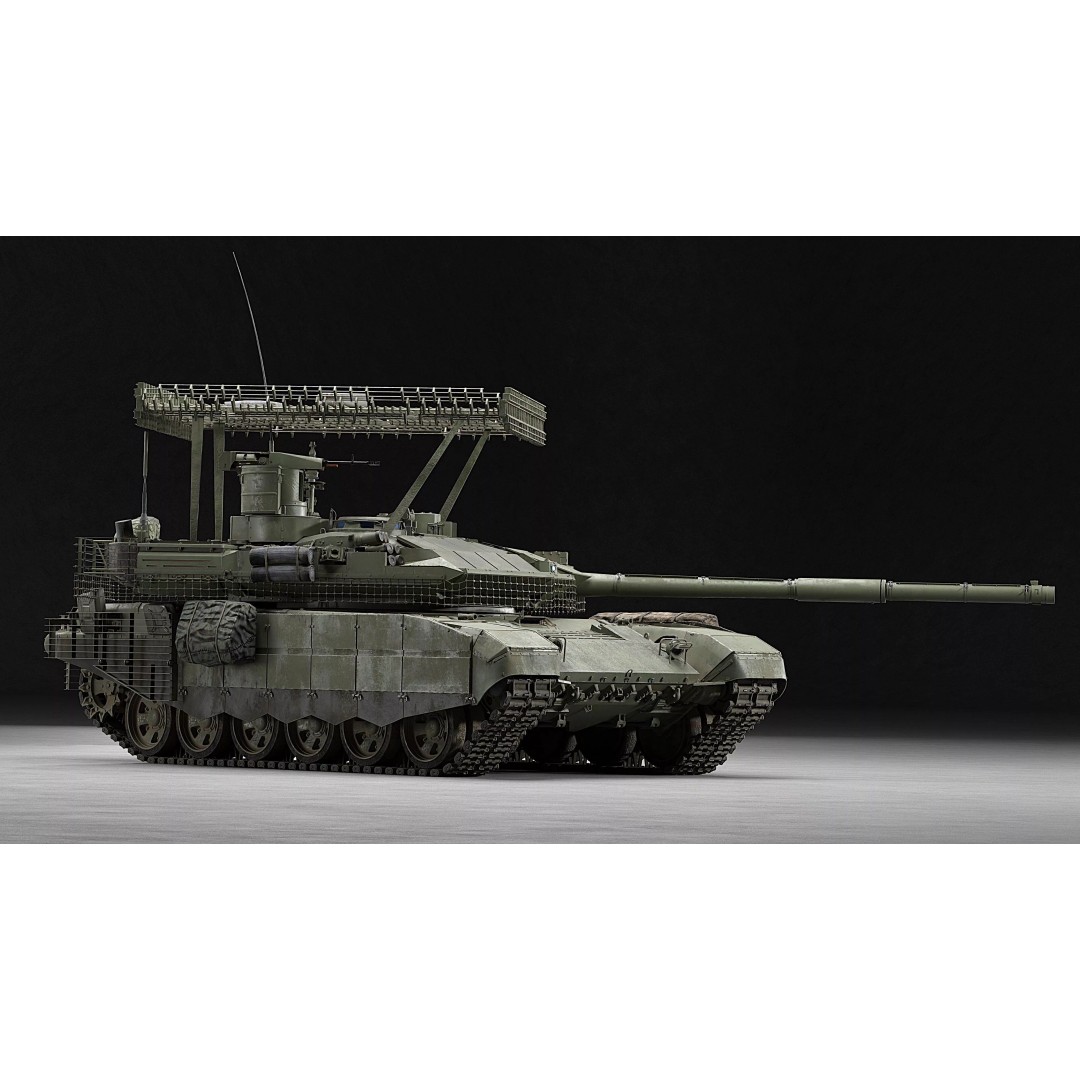 T-90M Proryv 3D Model – Low Poly Game Ready Tank with PBR Textures - View 43